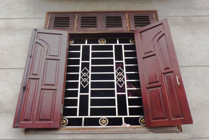 mau sen hoa cua so inox don gian