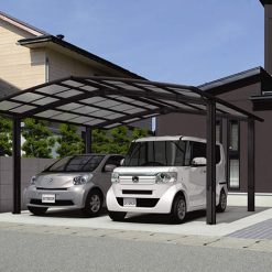 mau nha de xe hoi khung thep don gian