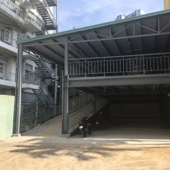 mau nha de xe khung sat