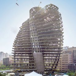 mau nha tien che khung thep nhieu tang